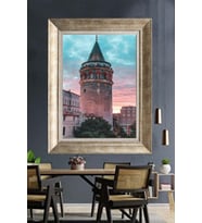 GÜMÜŞ ÇERÇEVELİ PASPARTULU TABLO V342