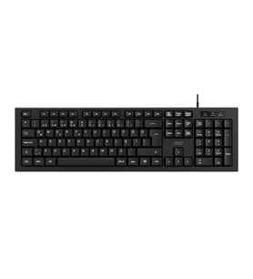 AOC KB130B-38 Usb Siyah Türkçe Kablolu Standart Klavye,Sessiz yazma