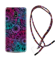Xiaomi Redmi 8A 8 Pro 9C 9T 10C 11T Pro Kılıf Boyun Asklı Rasta Silikon Colurful Mandala 1667