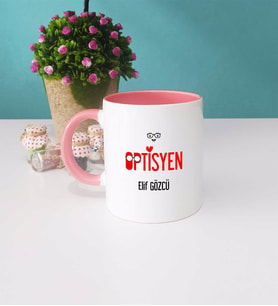 Optisyen Kupa Bardak Pembe