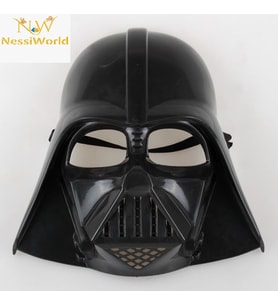 Çocuk Boy Yıldız Savaşları Darth Vader Maskesi ve 90 cm Pelerin Seti Siyah