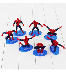Spiderman Örümcek Adam Aksiyon Karakter Stantlı 7’li Figür Koleksiyon