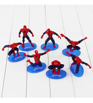 Spiderman Örümcek Adam Aksiyon Karakter Stantlı 7’li Figür Koleksiyon