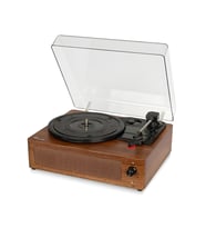 Fomix Fm-108 Pikap Plak Çalar Hoparlör Ve Bluetooth Kitli Kahverengi