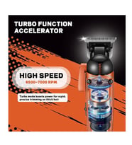 VGR V-274 Seramik-Titanyum Bıçaklı ve Turbo Fonksiyonlu Profesyonel Saç Kesme Makinesi Oynar Başlık Tekneloşesi