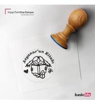 Kişiye Özel Kitap Damgası Kitap Mührü Kaşe Kitap Mühür Özel Damga 206