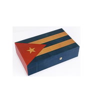 PremiumQuality Cuban Flag Sedir Humidor Puro Kutusu (Karışık)