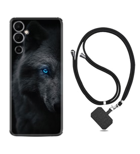 Tecno Pova 4 Kılıf Resimli Boyun Askılı İpli Desenli Silikon Series Dark Wolfs 1834