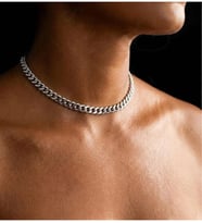 Kalın Gurmet Model Choker Çelik Zincir Kolye-Choker Serisi