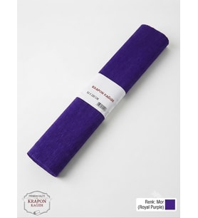 Premium Mor Krapon Süsleme Kağıdı 50x200 cm 60 gr Parti, Organizasyon ve Okul Etkinlikleri İçin (1 Adet)