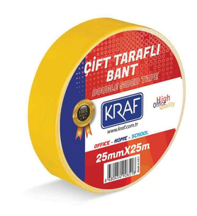 Kraf Çift Taraflı Bant 25 mm x 25 mt 