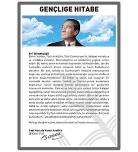Gençliğe Hitabe Çıkartma 13X18 - 15 adet