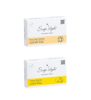 Soap Light Ikili Sabun Paketi - Keçi Sütü Sabunu limon sabunu
