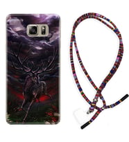 Samsung S7 Edge S20 Fe Plus Ultra S21 S22 Kılıf Boyun Asklı Rasta Silikon Dark Deer 1786