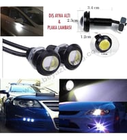 Gündüz Farı Ayna Altı Led Kartal Gözü Vidalı