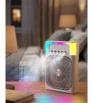 Mini Klima Fan Su Hazneli USB Şarjlı Sessiz Masaüstü Soğutucu