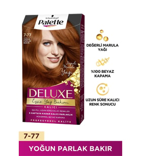 Palette Deluxe Saç Boyası 7-77 Yoğun Parlak Bakır