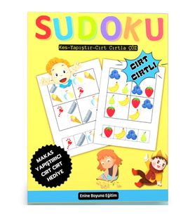Çocuklar İçin Sudoku Kitabı (Cırt Cırtlı) 4-12 Yaş İçindir.