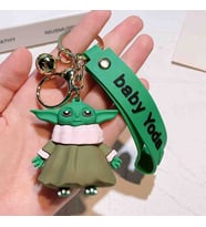 Baby Yoda Anahtarlık Bebek Grogu Figür Maskot The Mandolin Yıldız Savaşları Simego Temalı Sevimli Aksesuar Çanta ve Araba Süsü Hediyelik
