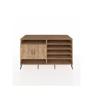 Kronos Konsol 7 Raflı 2 Kapaklı 176x59x99 Çam-Çam/Antrasit