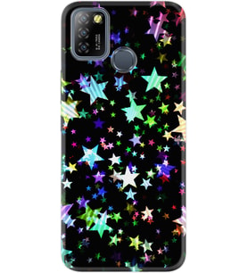 Infinix Smart 5 Kılıf Silikon Desen Yıldızlar 1601