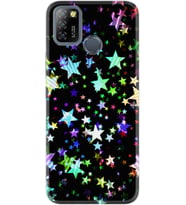 Infinix Smart 5 Kılıf Silikon Desen Yıldızlar 1601
