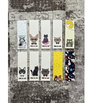 Kedi Hayvan Tasarım Karışık 10 Adet Kitap Ayraç Seti PYTKAYRAC98