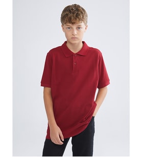 LCW Kids Bordo Polo Yaka Erkek Çocuk Tişört