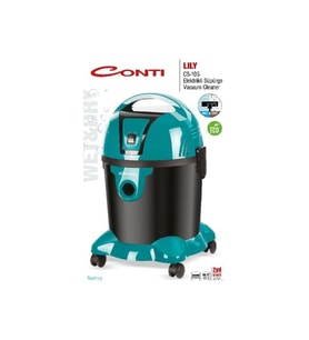CONTİ CS-105 YEŞİL LİLY ISLAK KURU ELEKTRİKLİ SÜPÜRGE (Yeşil-Siyah)