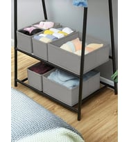 Kapaklı Dolapiçi Çok Amaçlı Organizer (Gri-Gri-Gri)