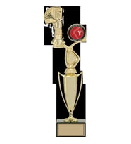 ODAK KUPA - Figürlü Kupalar - Briç Figürlü Kupalar FG-043 A - 43 cm