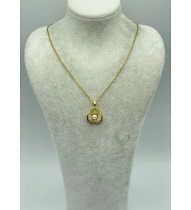 Çelik Gold İncili Kolye - 25-ctr181