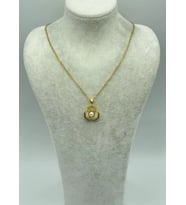 Çelik Gold İncili Kolye - 25-ctr181