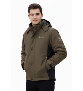Erkek Kapüşonlu Spor Mont 2 Parça Regular Fit 3362 BGL-ST04898 (Açık Kahverengi)