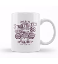 Street Bikers Speed Shop Kupa Bardak Porselen