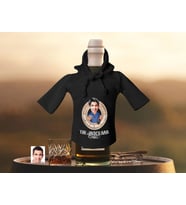 BK Gift Kişiye Özel Karikatürlü Mini Siyah İçki Şişesi Tişörtü , Ev Bar Dekoru, Viski, Şarap, Votka, Rakı Şişesi Tişörtü, Ev Barı-14
