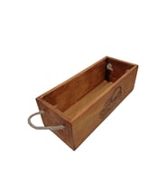 Fast Food Sosluk Ketçap Mayonez Barbekü Sos İçin Ahşap Sosluk 29.5cm x 11cm ( Yükseklik 9cm) (Kahverengi)