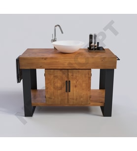Ntconcept Miha Masif Ahşap Lavabo Dolabı Hilton