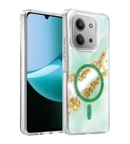 Northcity Onegif Xiaomi Redmi 15C 4G Uyumlu Lotus Simli Magsafe Kapak - Yeşil