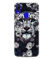Reeder P13 Blue Kılıf Desenli Silikon Flowers Snow Leopard