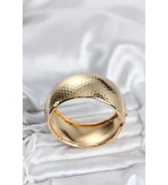 Pirinç Gold Renk Bombeli Vintage Kadın Bileklik - TJ-BB8067