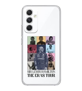 Samsung Galaxy A54 Uyumlu Lewis Hamilton Tasarımlı Şeffaf Telefon Kılıfı