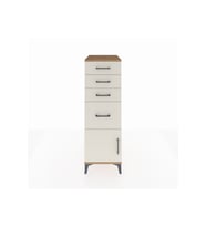 Kronos Dolap 4 Çekmeceli Tek Kapaklı 44x59x134 Çam-Aytaşı