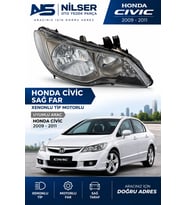 Honda Civic Sağ Far Bronzlu Tip Xenonlu Motorlu 2009-2011