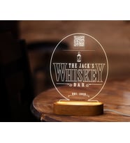 BK Gift Restoran & Cafe & Barlara Özel Led Lamba QR Kod Menü, Işıklı QR Menü, QR Kodlu Masa Dekoru, Işıklı Pleksi Biblo-30