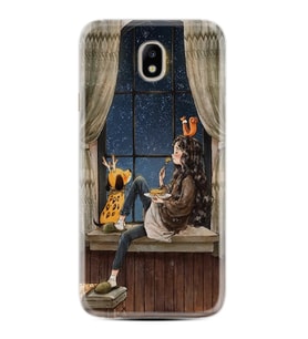 Samsung Galaxy J7 Pro Kılıf Desenli Silikon Güzel Kılıf Ananas Camera Glass 1358