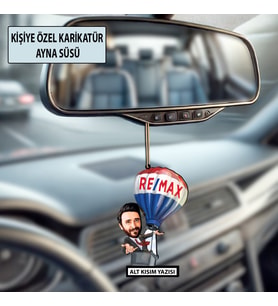 Kişiye Özel Karikatür Erkek Ayna Süsü – Araç İçi Esprili Hediyelik