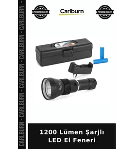 1200 Lümen Şarjlı LED El Feneri Güvenlik Ekipmanı Kamp Malzemesi