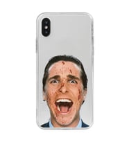 Iphone X ve XS Uyumlu American Psycho Tasarımlı Şeffaf Telefon Kılıfı