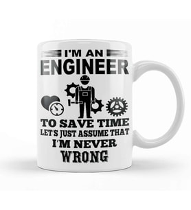 Trust Me I Am An Engineer 01 Kupa Bardak Porselen